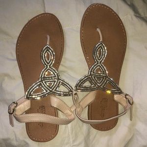 Charlotte Russe gold sandals